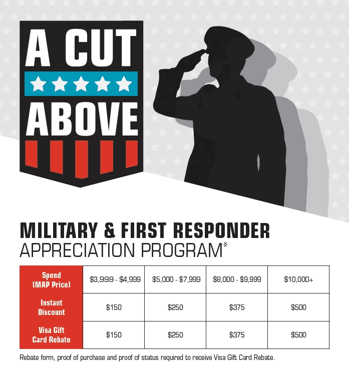 A Cut Above Military and First Responder Appreciation Program