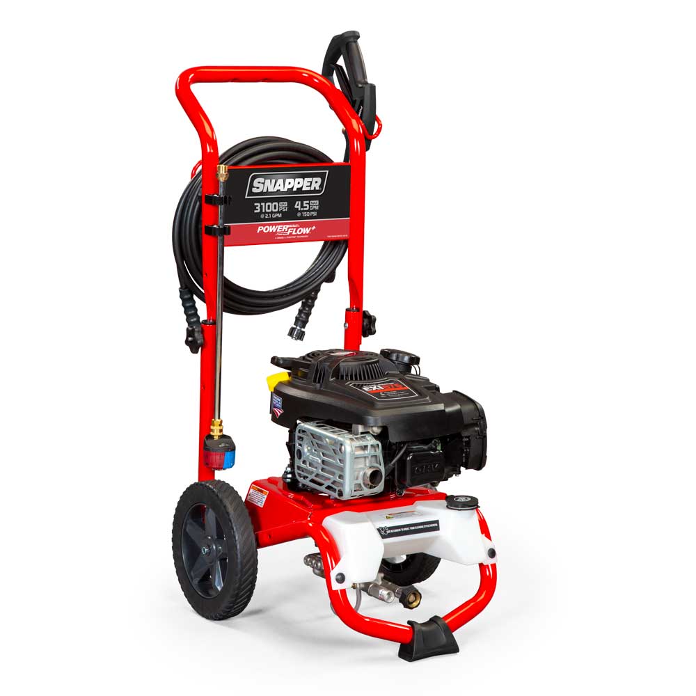 3100 MAX PSI* / 4.5 MAX GPM* GAS PRESSURE WASHER