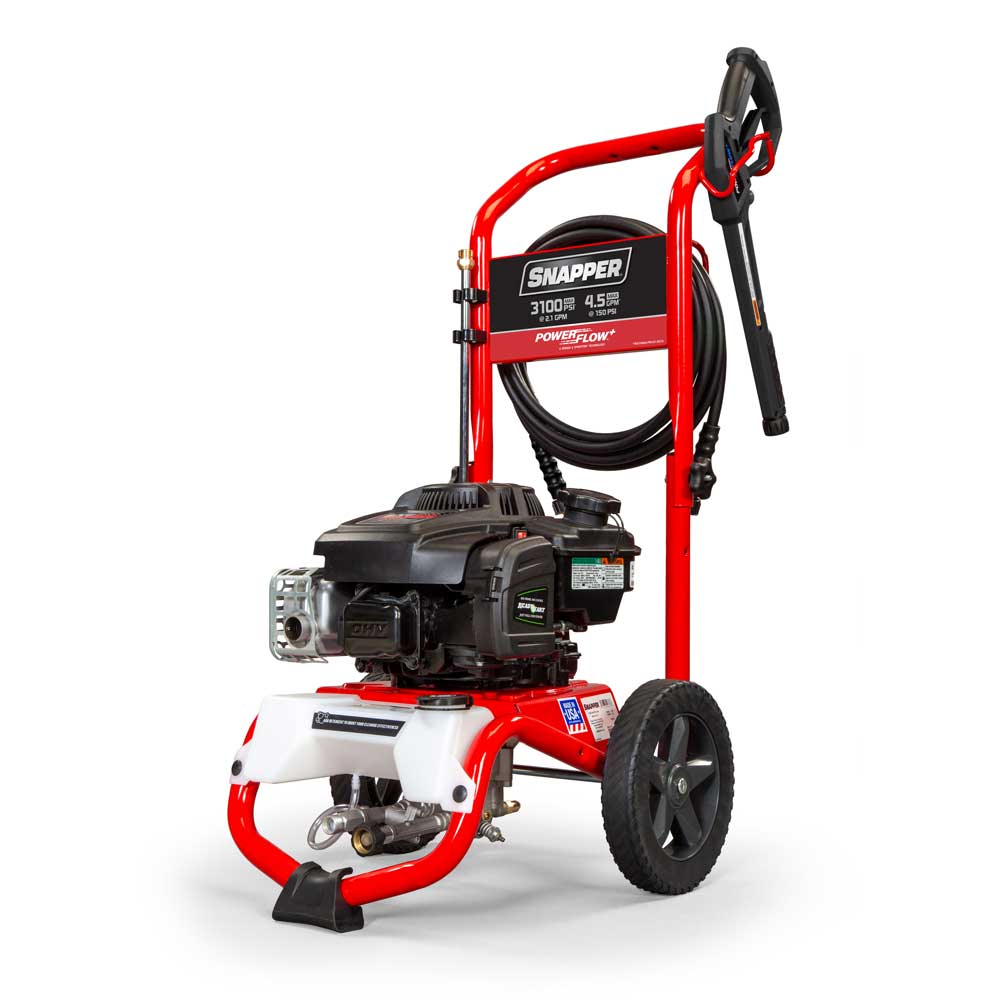 3100 MAX PSI*  4.5 MAX GPM* GAS PRESSURE WASHER