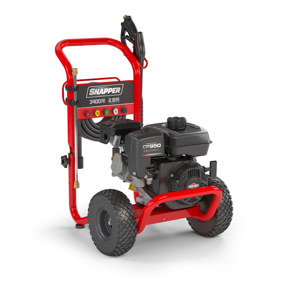 3400 MAX PSI*  2.8 MAX GPM* GAS PRESSURE WASHER