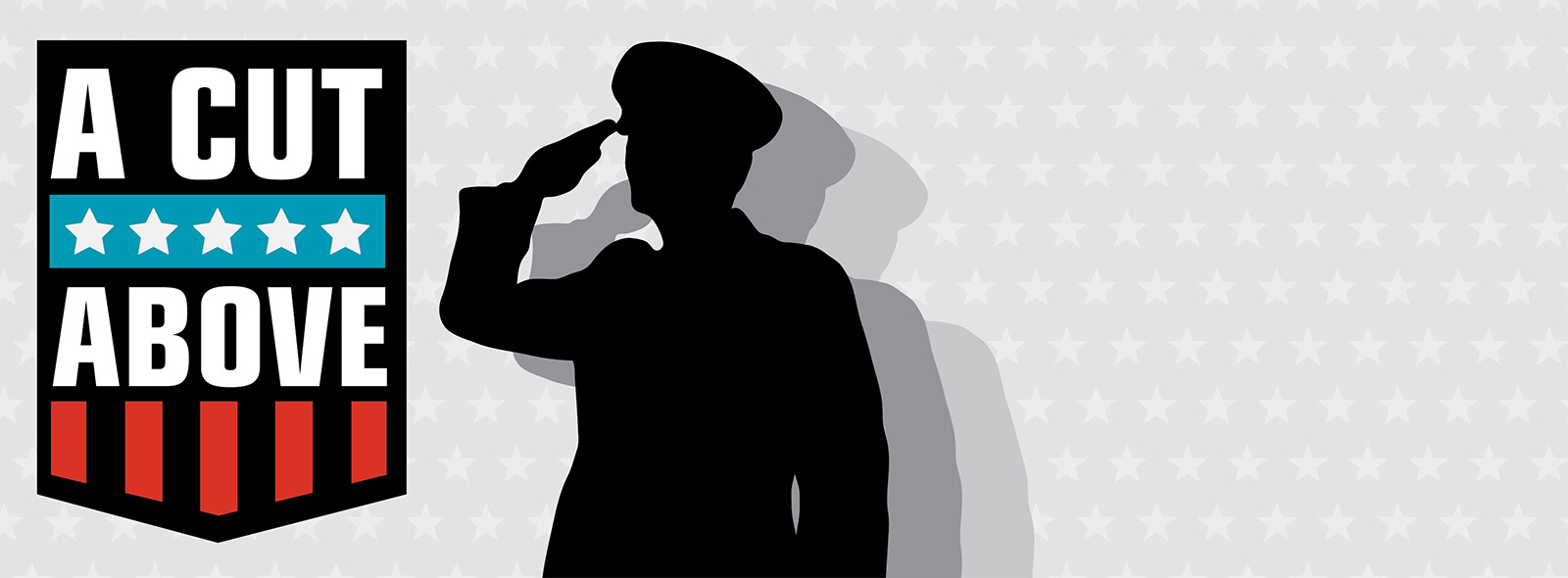 Military person saluting