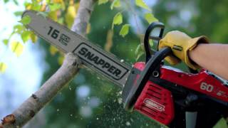 60-Volt LIthium Cordless Chainsaw | Snapper 60V... 60-Volt LIthium Cordless Chainsaw | Snapper 60V...