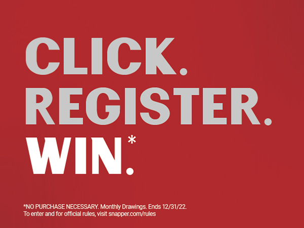Click. Register. Win. sweepstakes graphic