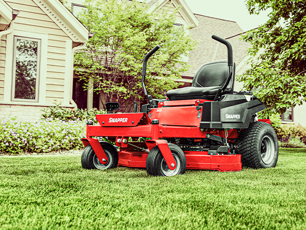 Snapper zero turn mower featured on a lawn